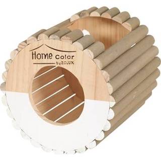 👉 Knaagdier huisje tin wit Zolux knaagdierhuis home nesting rond 19X19X19 CM 3336022097665