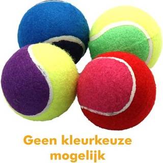 👉 Tennisbal speelgoed pakket hond Happy pet assorti 4 stuks 6,5X6,5X6,5 CM