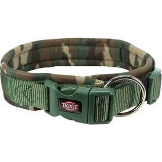 👉 Halsband groen neopreen Trixie hond premium camouflage 42-48X2 CM 4053032425200