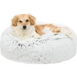 👉 Honden kussen pluche zwart wit Trixie hondenkussen harvey rond / 60X60X18 CM 4011905380155