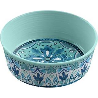 👉 Voerbak melamine kunststof blauw Tarhong hond gibraltar 17X17X6 CM 950 ML