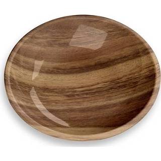 👉 Voerbak melamine hout print Tarhong kat acacia houtprint 13,5X13,5X3 CM 180 ML