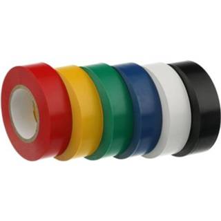 👉 Hofftech PVC Isolatieband 15 meter x 18 mm - 6 kleuren