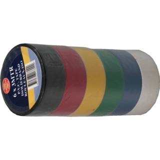 👉 Hofftech PVC Isolatieband 3 meter x 18 mm - 6 kleuren