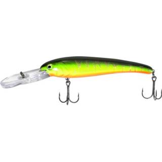 👉 Geel kunstaas roofvis hardbait nieuw mannen Mann's Stretch 15+ - Drijvend Perch 11.5cm 21g Depth 4.5m 4029569216413