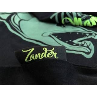 👉 Hotspot Design T-Shirt - Fishing Mania Zander - Black - Maat M