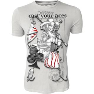 👉 Hotspot Design Spinner-Cast Your Aces T-Shirt - Light Grey - Maat L