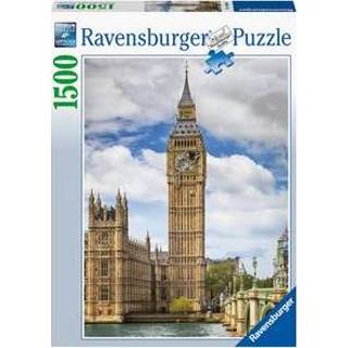 👉 Puzzel nederlands legpuzzels Grappige Kat op de Big Ben (1500 stukjes) 4005556160099