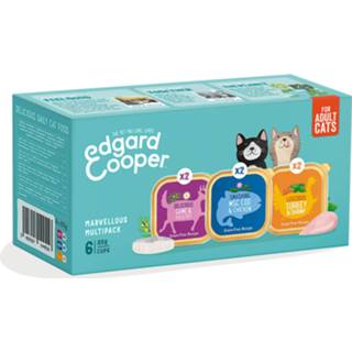 👉 Kattenvoer Edgard&Cooper Kuipjes Multipack Cat Adult - 6x85 g 5407007144556
