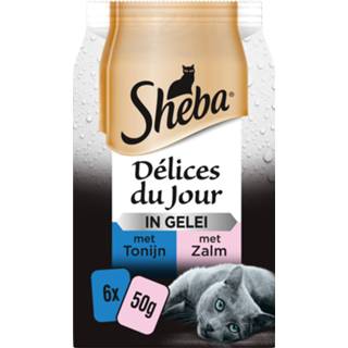 👉 Kattenvoer Sheba Delices Du Jour In Gelei - Multipack Pouch 6x50 g Vis 4770608256166