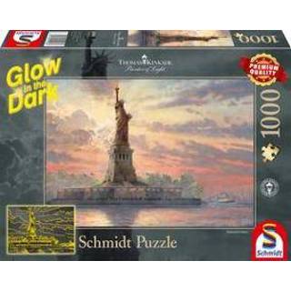 👉 Puzzel stuks Schmidt Statue of Liberty in the twilight,1000 stukjes - 12+ 4001504594985