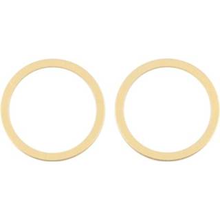 👉 Achteruitrijcamera metalen goud active 2 stuks glazen lens beschermring ring voor iPhone 12 (goud)
