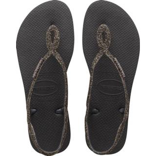 👉 Rubber vrouwen zwart Havaianas Luna Premium