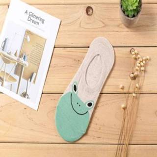 👉 Sokken active meisjes 10 Pairs Candy Kleur Kleine Dier Cartoon Patroon Boot Sok voor Zomer Ademend Casual Grappige Mode (grote mond kikker)
