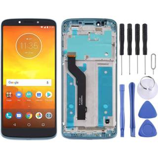 👉 Digitizer blauw active Lcd-scherm en volledige montage met frame voor Motorola Moto E5 Plus (blauw)