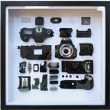 👉 Fotolijst active Niet-werkend display Mechanische 3D-filmcamera Montage van vierkant fotolijstje Demonteer de fotolijst, model: stijl 3, levering willekeurig cameramodel