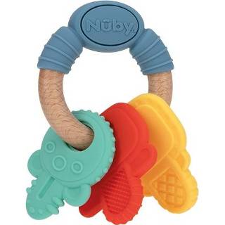 👉 Hout silicone baby Nuby Bijtsleutels & 5414959060322