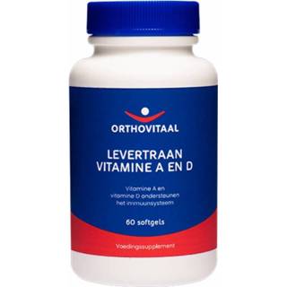 👉 Levertraan gezondheid Orthovitaal Vitamine A en D Softgels 8718924295366