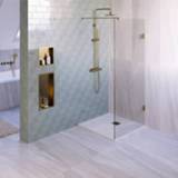 👉 Douchebak wit Bewonen Niels mineraalmarmer - 90x90x2.5cm mat 8720359378040