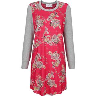 👉 Nachthemd katoen vrouwen rood Ringella Bloomy Lichtrood::Grijs 4017683439436