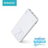 Powerbank 20000mAh ROMOSS Sense 6+ Power Bank With PD3.0 Two-way Fast Charging External Battery Portable Charge For Phones Tablet