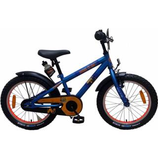 👉 Kinderfiets blauw staal jongens kinderen NERF 18 Inch 26 cm Terugtraprem 8715347218750