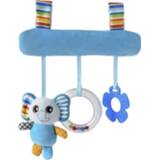 👉 Kinderwagen blauwe active kinderen Cartoon Dier Hanger Wieg Ornament Hangende Rammelaar (Blauwe Olifant Bed Opknoping)