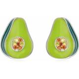 👉 Oorbel zilver active vrouwen S925 sterling avocado oorbellen