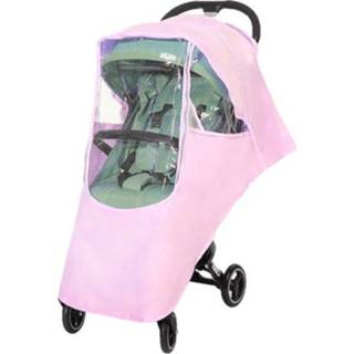 👉 Regenjas roze active kinderen Universele voor kinderwagen Waterdichte geurloze ventilatie Regenhoes kinderwagens (roze)