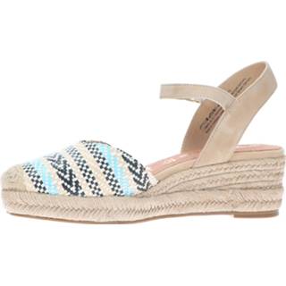 👉 Plateau sandalen leer beige vrouwen Tamaris sandaal 4064194401551