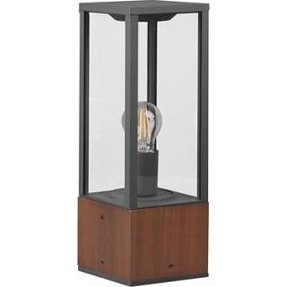 👉 Glas bruin Trio Garonne Sokkellamp 4017807492873