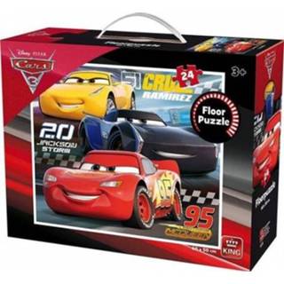 👉 Vloerpuzzel active Disney Cars 3 Grote Puzzel (60 x 50 cm) - 24 Stukjes 8710125052762