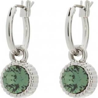 👉 Oorbel zilver swarovski vrouwen nederlands groen volwassenen Biba Hang Oorbellen met Steentje Erinite 8720289546861