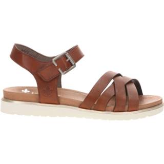 👉 Sandaal leer vrouwen bruin Rieker 4060596021717