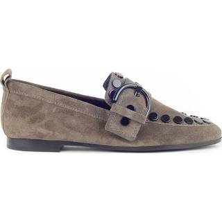 👉 Instappers damesschoenen vrouwen taupe Kennel & Schmenger ,