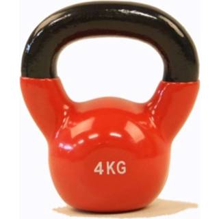 Kettlebell vinyl rood - Focus Fitness 4 Kg 8718627097083