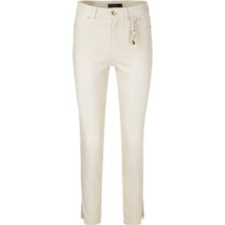 👉 Spijkerbroek katoen broeken vrouwen beige Marc Cain Cropped jeans 4061737463656