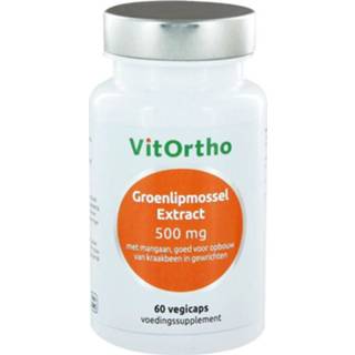 👉 Groenlipmossel active Vitortho 500 mg 60 capsules 8717056140759