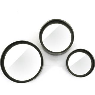 👉 Spiegel zwart metaal active By Boo Scoop Black (set van 3) 8719743437968