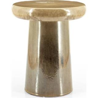 👉 Bijzettafel taupe keramiek active By Boo Glaze 8719743438262