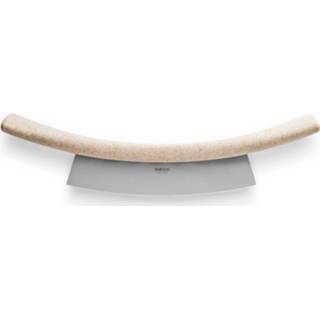 👉 Donkergroen staal beige Green Tool Pizza/kruiden Mes - 30 Cm Eva Solo 5706631199094