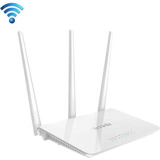 👉 Antenne wit active Tenda F3 draadloze 2,4 GHz 300 Mbps wifi-router met 3 * 5dBi externe antennes (wit)