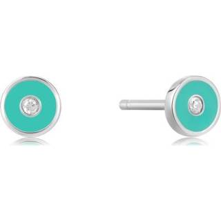 👉 Oorbel teal active Bright Future - Disc Oorbellen van Ania Haie