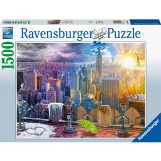 👉 Puzzel Ravensburger NY Skyline dag en nacht 4005556160082