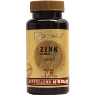 👉 Zink active Artelle Gluconaat 25 mg 75 tabletten 8717472405913