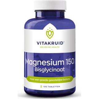 👉 Magnesium active Vitakruid 150 Bisglycinaat 120 tabletten 8717438691367