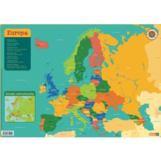 Onderlegger Educatieve onderleggers - Kaart Europa 9789044754902