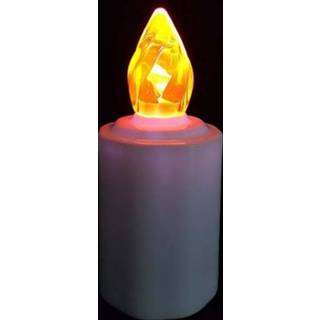 👉 Kaars oranje LED met vlam (lichtbron)