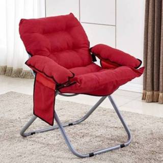 👉 Fauteuil rood active Creatieve luie opklapbare bank Woonkamer Enkele Tatami Lounge Chair (rood)