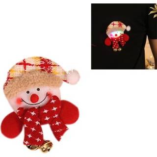 👉 Kerstversiering active 10 STKS Gloeiende Hangende Bell Broche (Sneeuwpop)